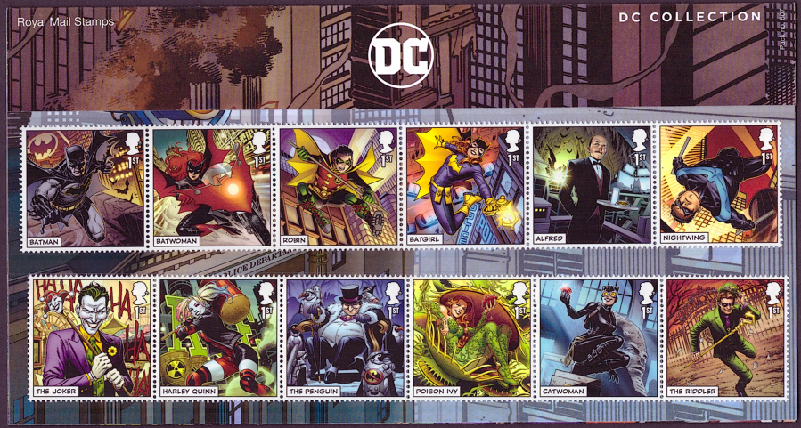 (image for) 2021 DC Collection Royal Mail Presentation Pack 607